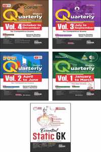 2025 YEARLY Current Affairs Pack of 5 Quarterly Issues (January to December 2024) with Free Static GK for Competitive Exams 7th Edition | Civil Services, UPSC, State PSC, SSC, Banking, Railway, CDS, NDA, CAPF & AFCAT