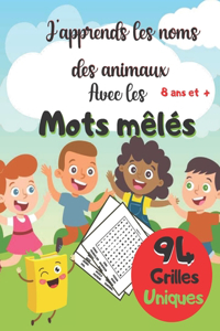 J'apprends Les Noms Des Animaux Avec Les Mots Mêlés