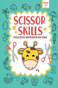 Scissor skills preschool workbook for kids ages 3-5