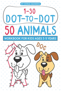 Dot to Dot 50 Animals Workbook