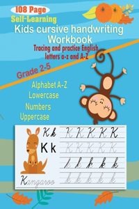 Kids cursive handwriting workbook