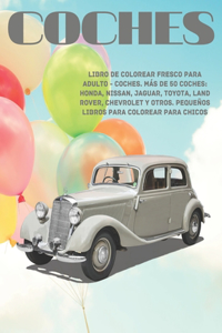 Libro de colorear fresco para adulto - Coches. Más de 50 coches