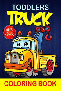 Toddlers Truck Coloring Book for Ages 4-8