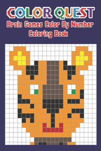 Color Quest Brain Games Color By Number Coloring Book