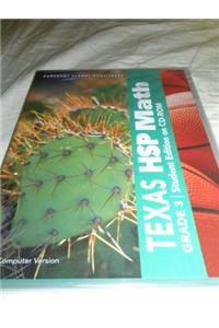 Harcourt School Publishers Math Texas: Student Edition on CDROM Grade 3 2009