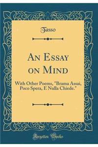 An Essay on Mind: With Other Poems, 