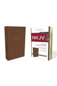 NKJV, Thinline Reference Bible, Imitation Leather, Tan, Red Letter Edition, Comfort Print