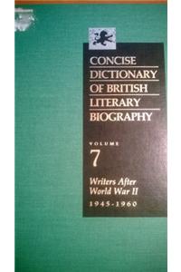 Concise Dictionary of British Literary Biography