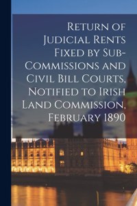 Return of Judicial Rents Fixed by Sub-Commissions and Civil Bill Courts, Notified to Irish Land Commission, February 1890