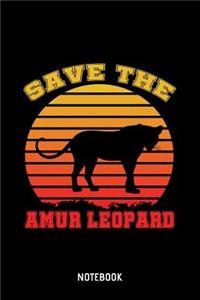 Save The Amur Leopard Notebook