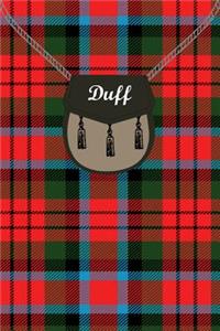 Duff Clan Tartan Journal/Notebook