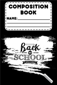 Composition Book Back To School Welcome