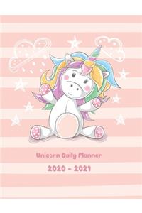 Unicorn Daily Planner 2020-2021