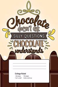 Chocolate Doesn't Ask Silly Questions. Chocolate Understands.