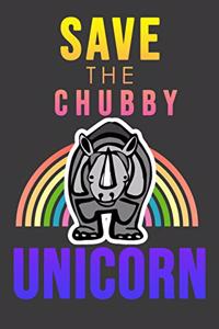 Save the Chubby Unicorn Rainbow Rhino