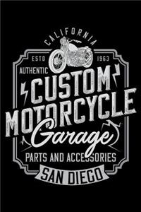 California Authentic Custom Motorcycle Garage - Parts and Accessories San Diego
