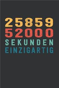 2 585 952 000 Sekunden Einzigartig