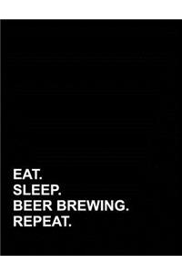 Eat Sleep Beer Brewing Repeat: Genkouyoushi Notebook