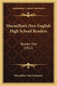 MacMillan's New English High School Readers