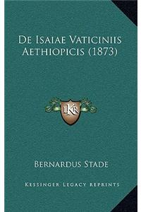 De Isaiae Vaticiniis Aethiopicis (1873)