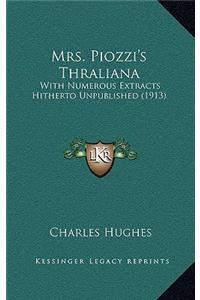 Mrs. Piozzi's Thraliana