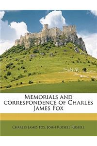 Memorials and Correspondence of Charles James Fox