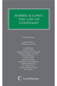 Borrie and Lowe: The Law of Contempt