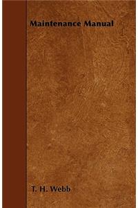 Maintenance Manual