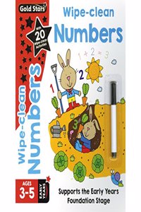 Gold Stars Wipe-Clean Numbers Ages 3-5 Early Years