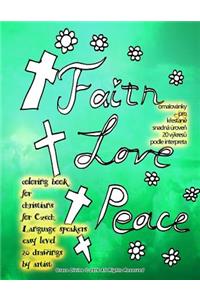 Coloring Book for Christians for Czech Language Speakers Easy Level 20 Drawings by Artist