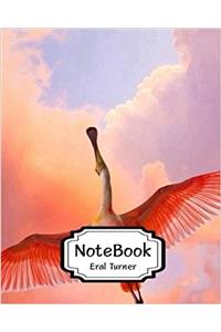 Notebook Flying Flamingo