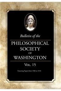 Bulletin of the Philosophical Society of Washington