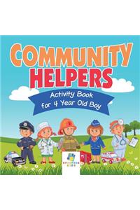 Community Helpers Activity Book for 4 Year Old Boy