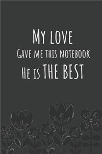My love gave me this notebook