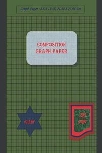 Graph Paper Notebook 8.5 x 11 IN, 200 sheets