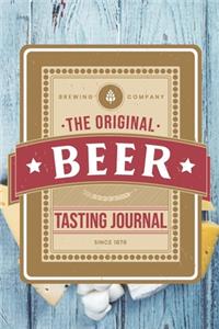 Beer Brewing Brewer Tasting Sampling Journal Notebook Log Book Diary - Vintage Label