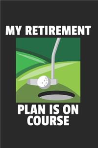 Golf Golfen Golfspieler Notizbuch