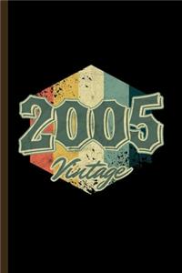 2005 Vintage
