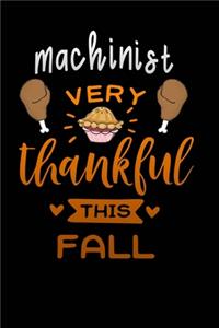 Machinist very thankful this fall