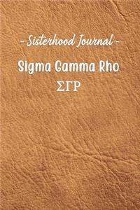 Sisterhood Journal Sigma Gamma Rho