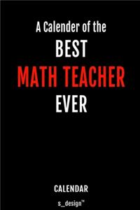 Calendar for Math Teachers / Math Teacher