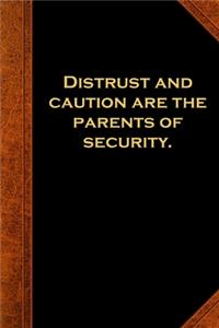 2020 Weekly Planner Ben Franklin Quote Security Vintage Style 134 Pages