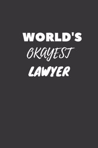 World's Okayest Lawyer Notebook