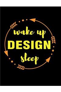 Wake Up Design Sleep Gift Notebook for Professional Tailor