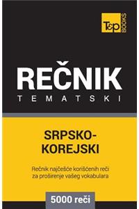 Srpsko-Korejski Tematski Recnik - 5000 Korisnih Reci