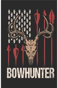 Pocket Hunting Outdoor Blank Ruled Journal Notebook: Bowhunter Design