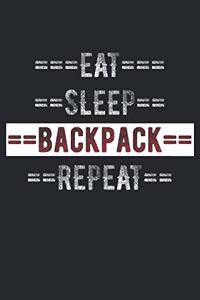Backpackers Journal - Eat Sleep Backpack Repeat