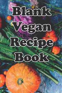 Blank Vegan Recipe Book