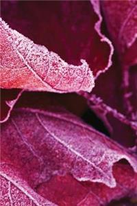 Blood Frost Leaves Any Day Planner Notebook