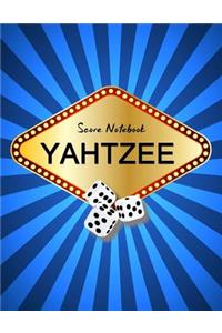 Yahtzee Score Record: Yahtzee Game Record Keeper Book, Yahtzee Score, Yahtzee Score Card, Write in the Player Name and Record Dice Thrown, Size 8.5 X 11 Inch, 100 Pages